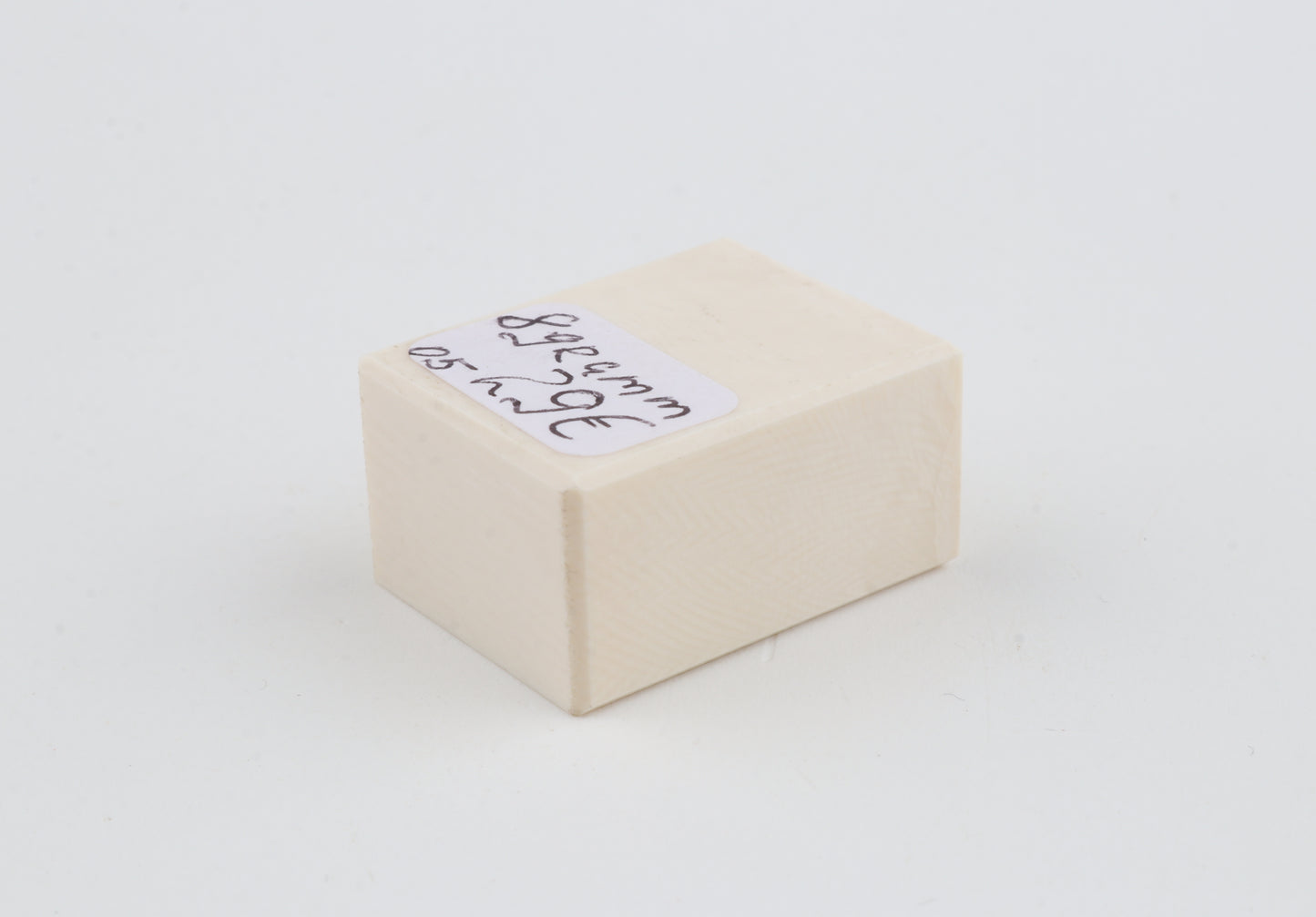 White mammoth ivory segment