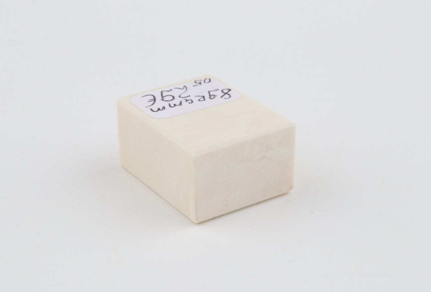 White mammoth ivory segment