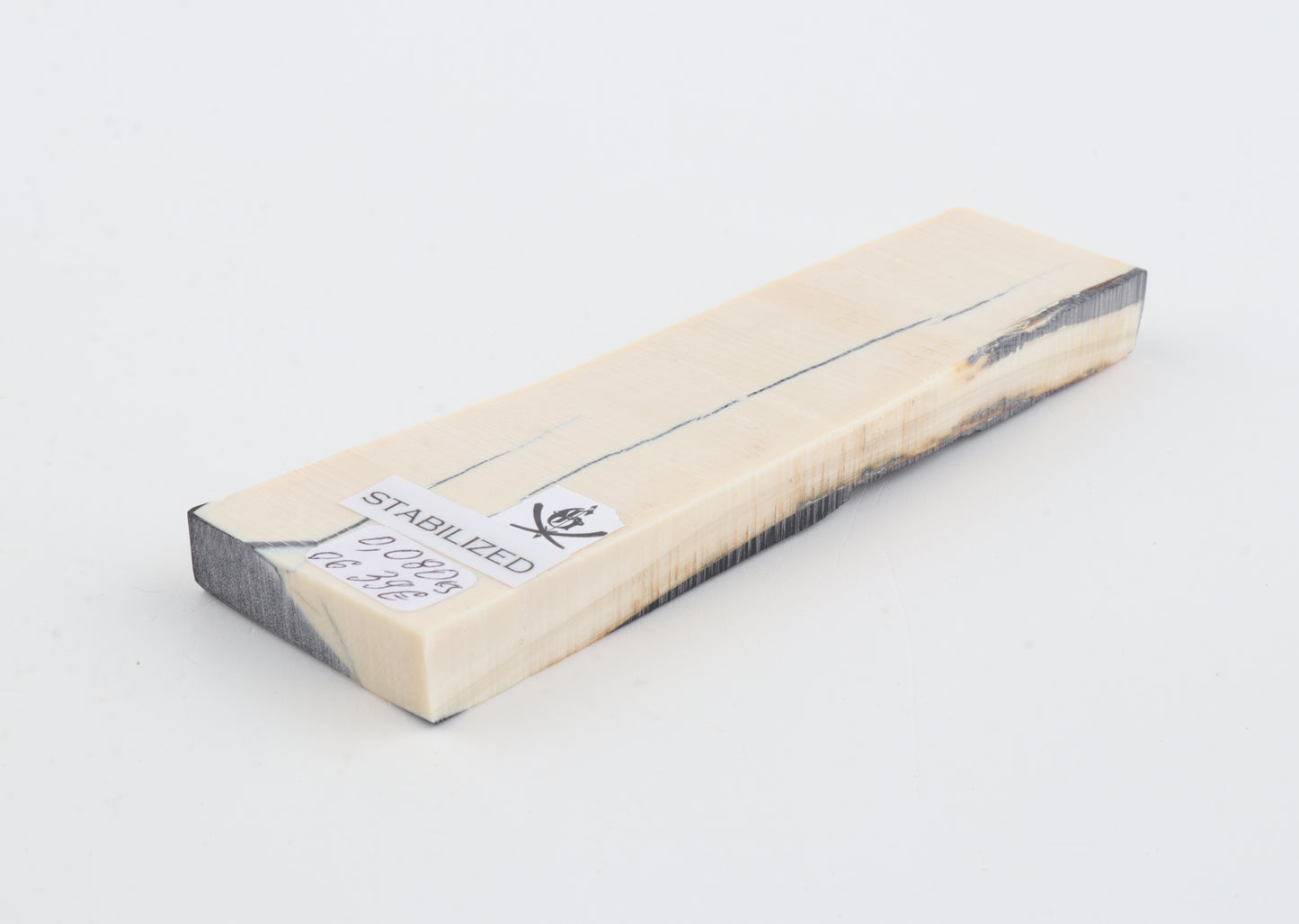 Stabilised mammoth ivory piece