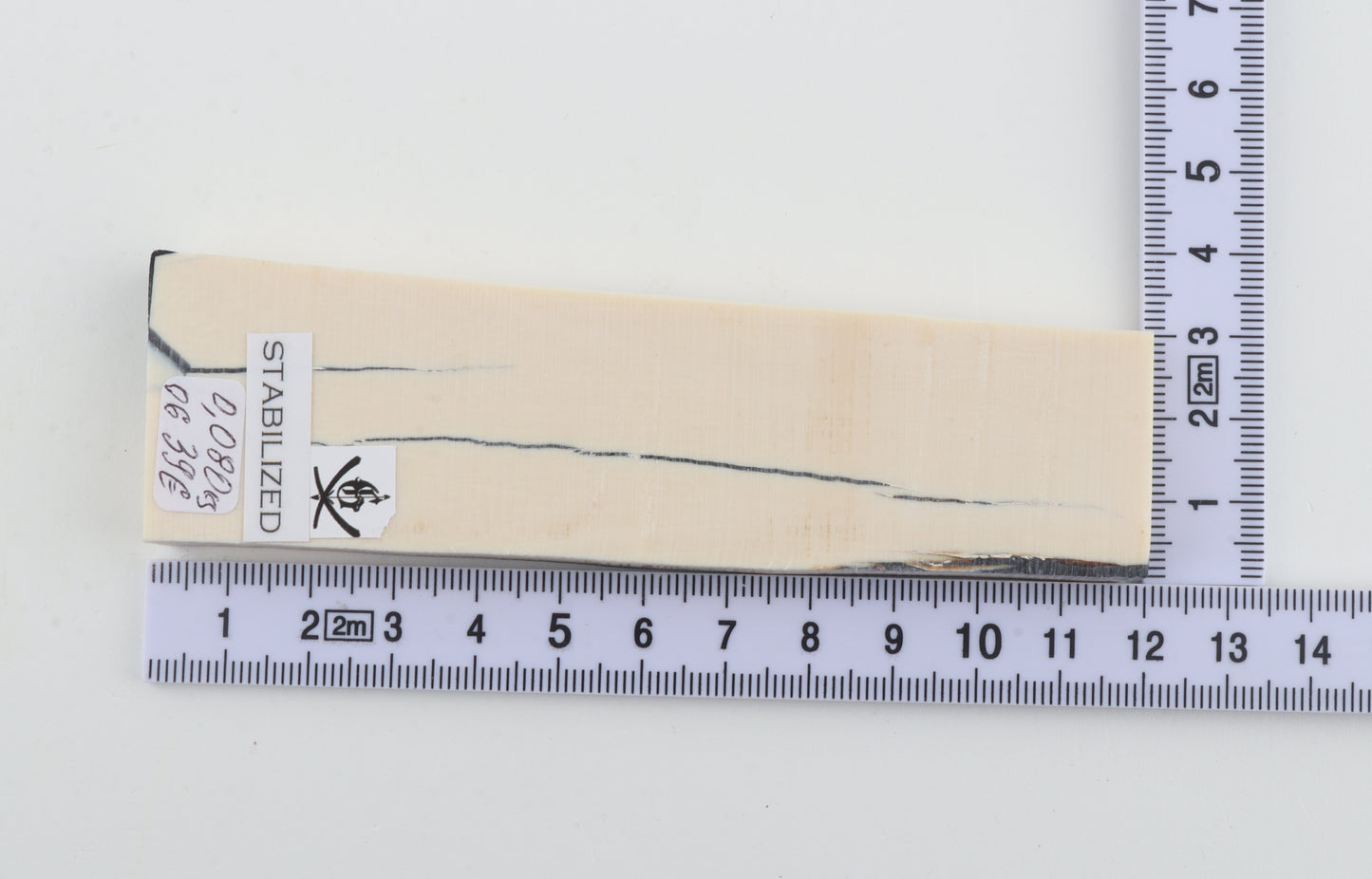 Stabilised mammoth ivory piece