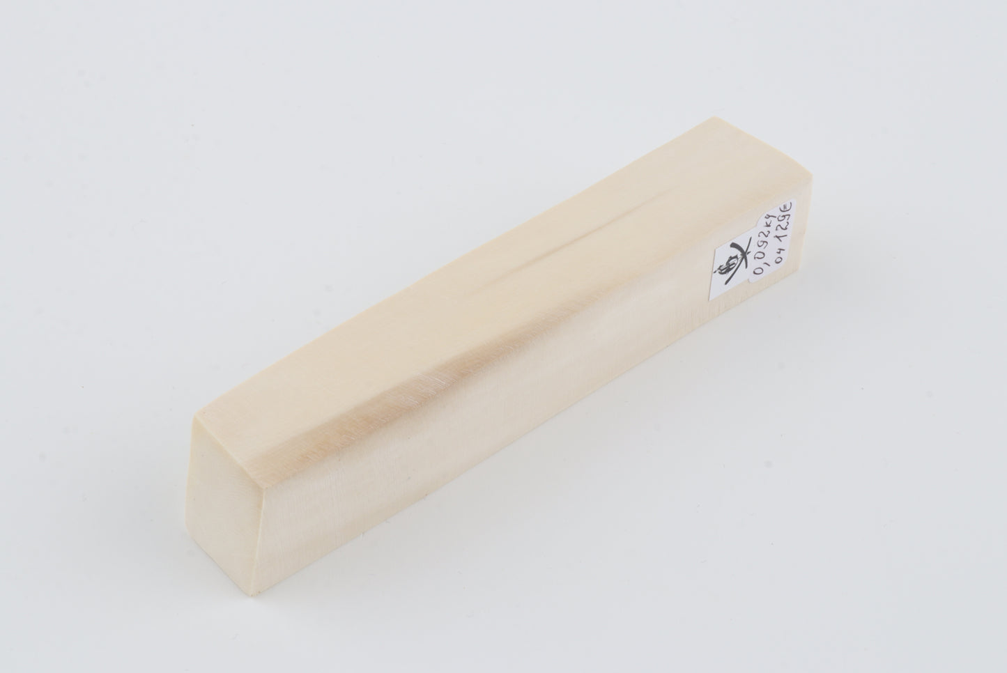 White mammoth ivory segment