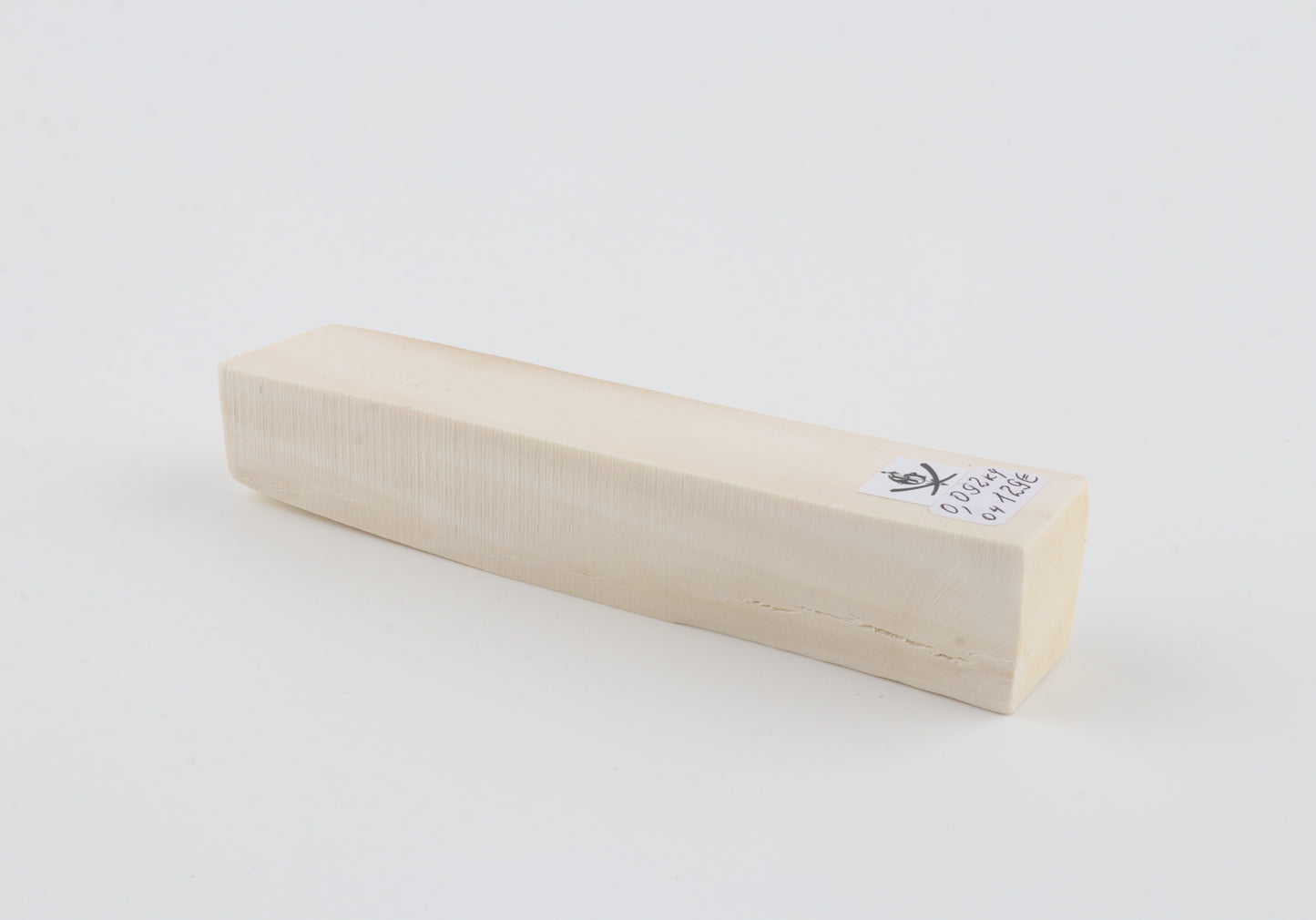 White mammoth ivory segment