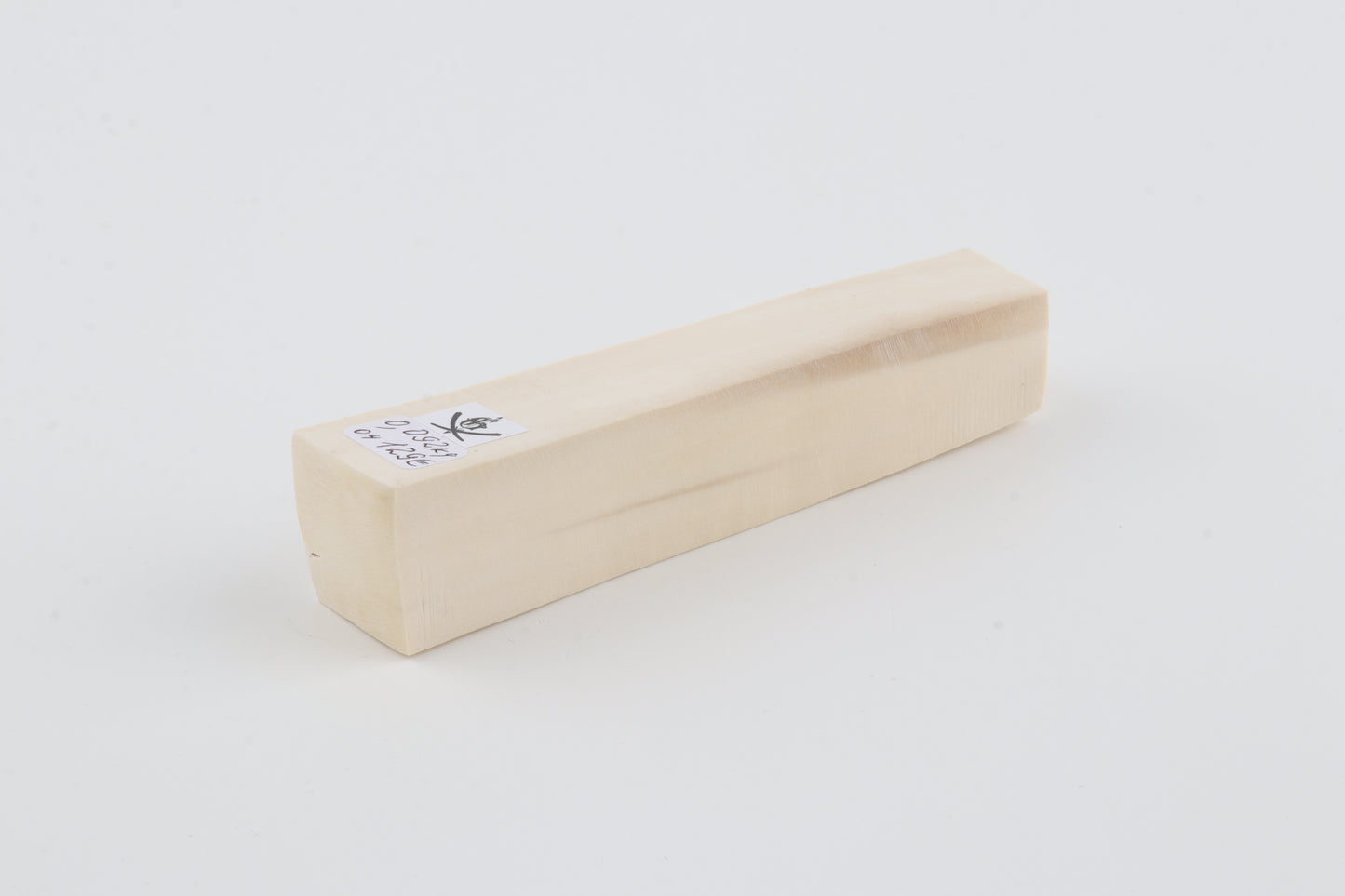 White mammoth ivory segment