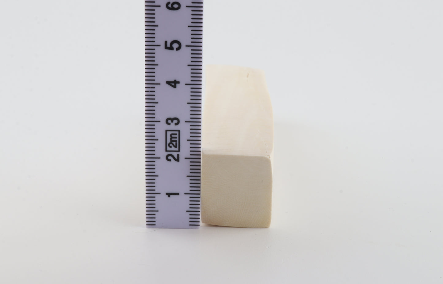 White mammoth ivory segment