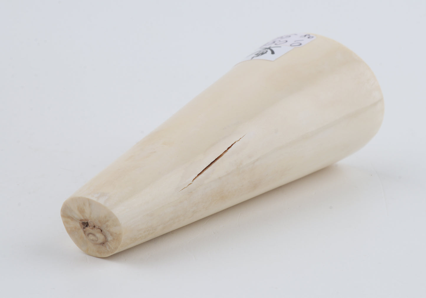 Round mammoth ivory piece