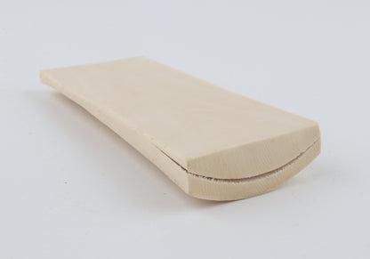 White mammoth ivory piece