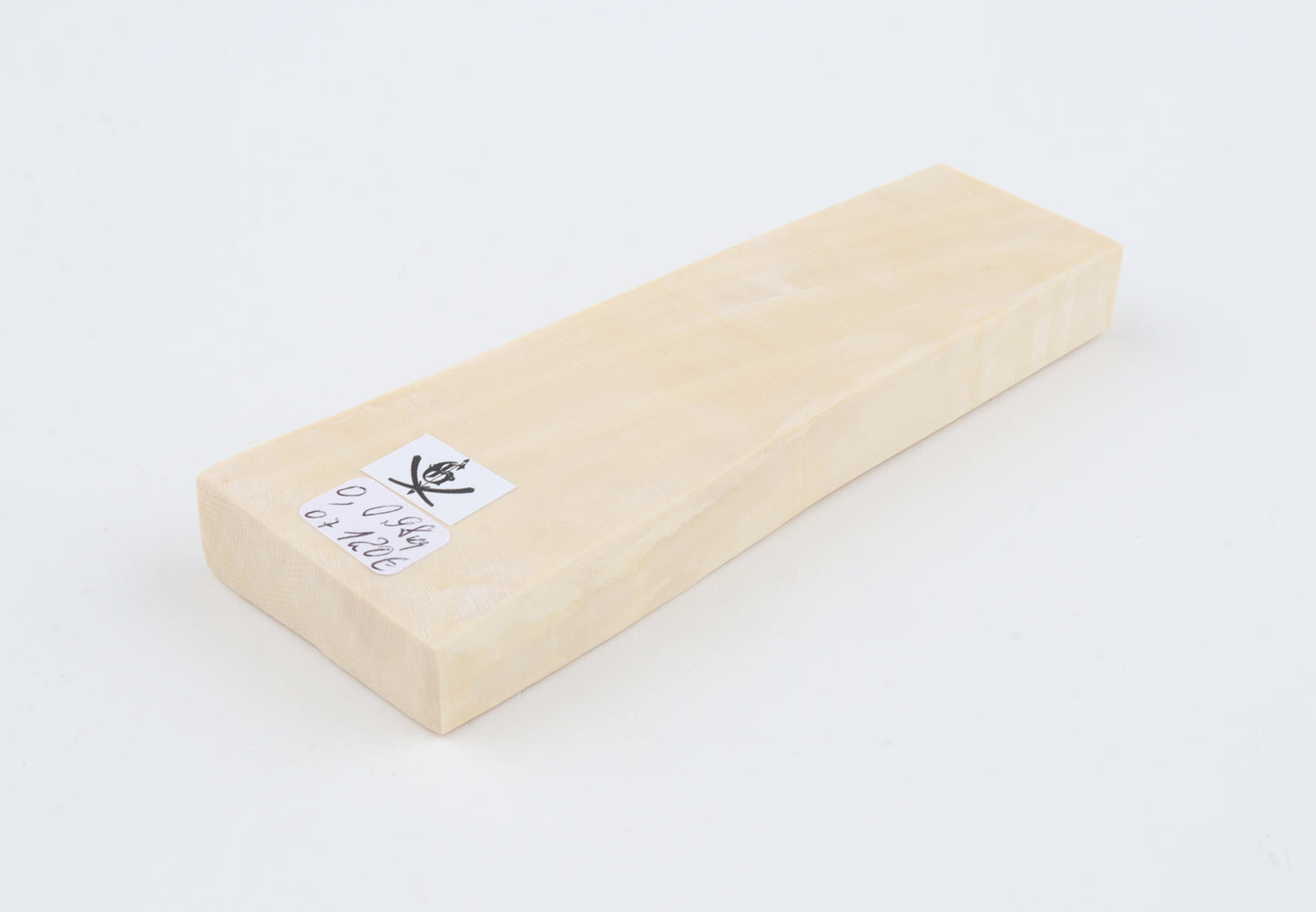 White mammoth ivory segment