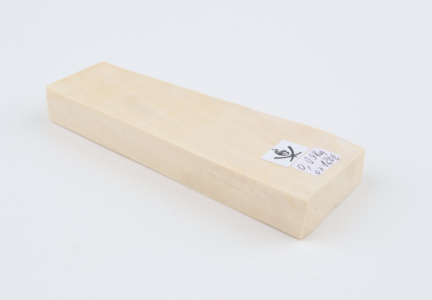 White mammoth ivory segment