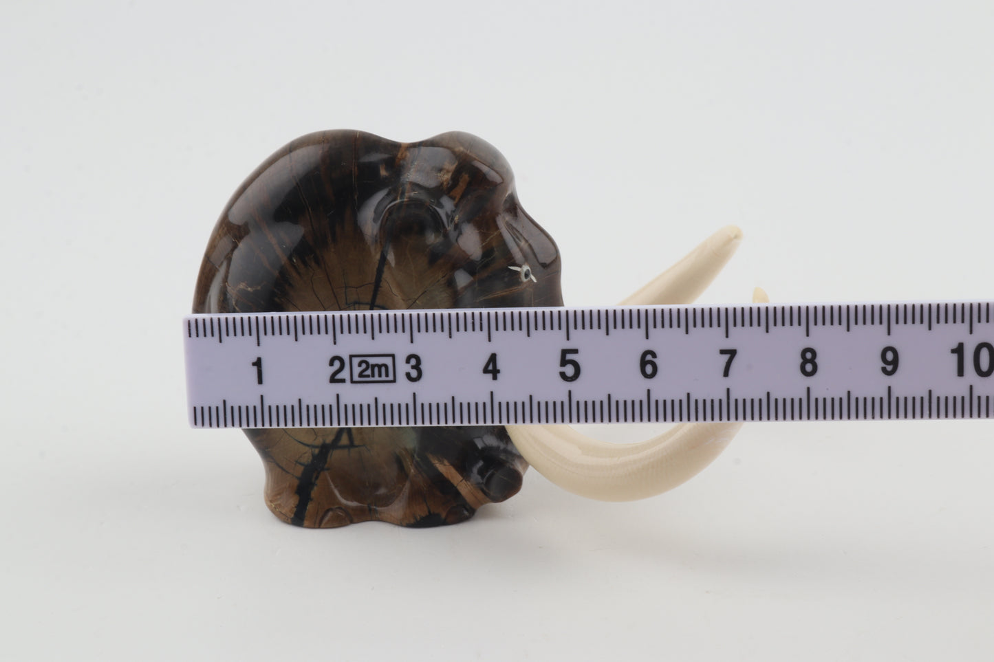Carved woolly mammoth figurine