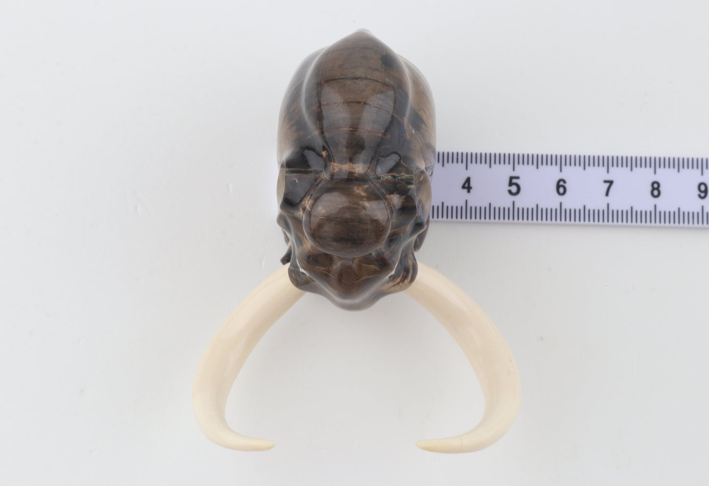 Carved woolly mammoth figurine