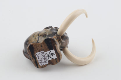 Carved woolly mammoth figurine