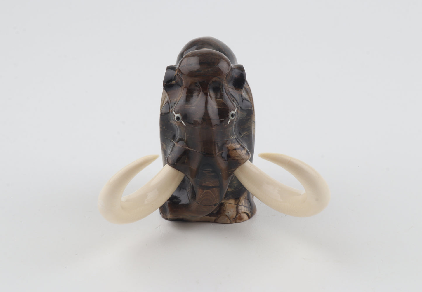 Carved woolly mammoth figurine