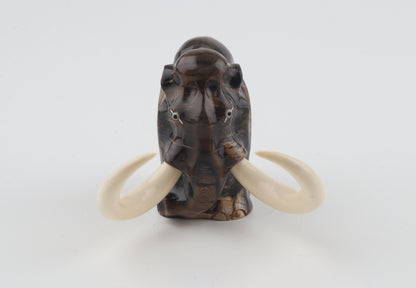 Carved woolly mammoth figurine