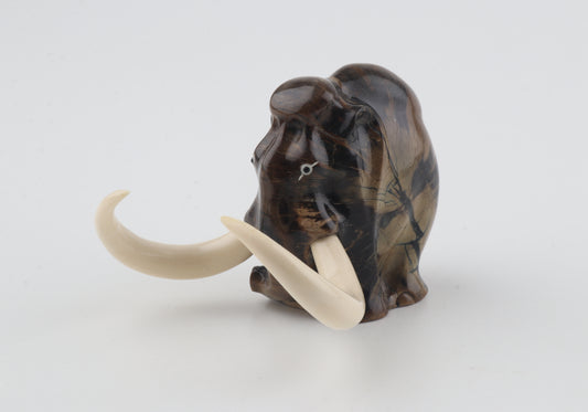 Carved woolly mammoth figurine