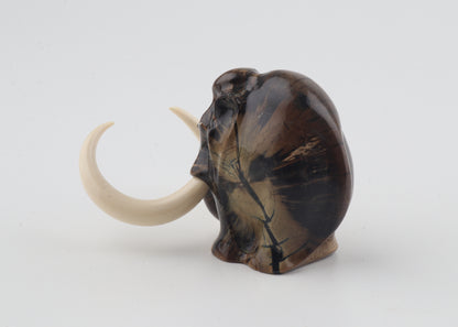 Carved woolly mammoth figurine