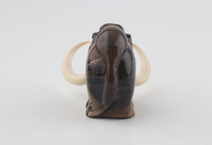 Carved woolly mammoth figurine