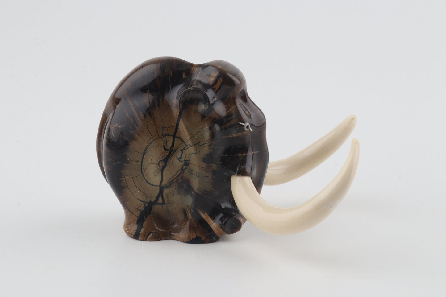 Carved woolly mammoth figurine