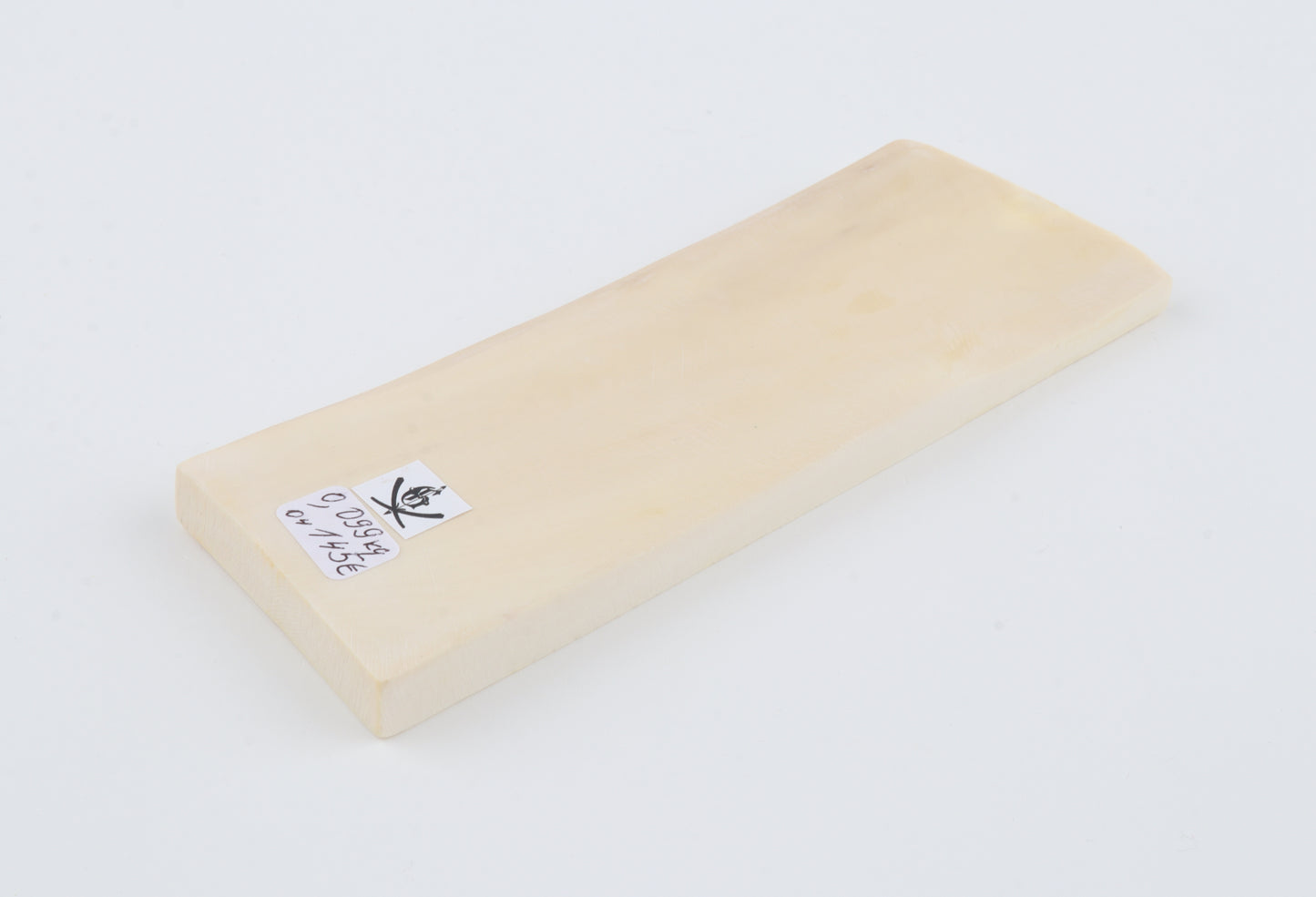 White mammoth ivory segment