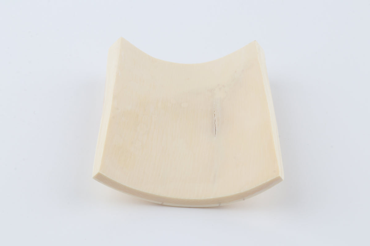 White mammoth ivory piece