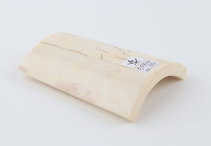 White mammoth ivory piece