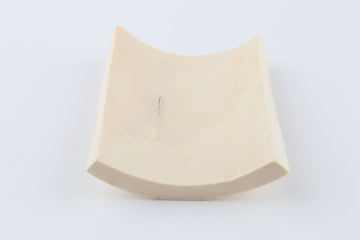 White mammoth ivory piece