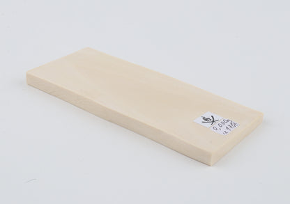 White mammoth ivory segment