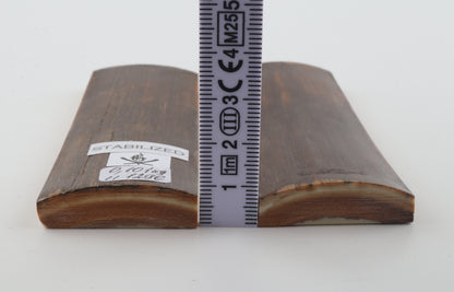 Stabilized mammoth bark scales