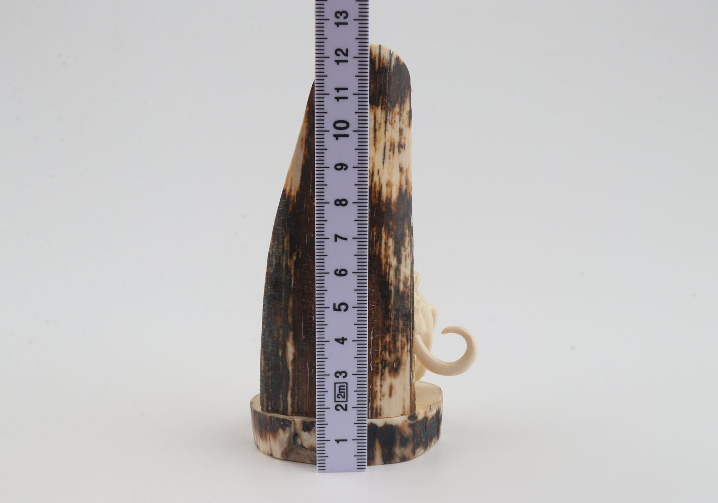 Carved woolly mammoth figurine