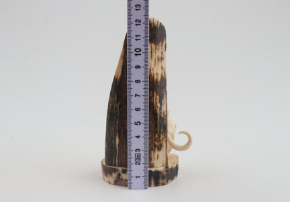 Carved woolly mammoth figurine