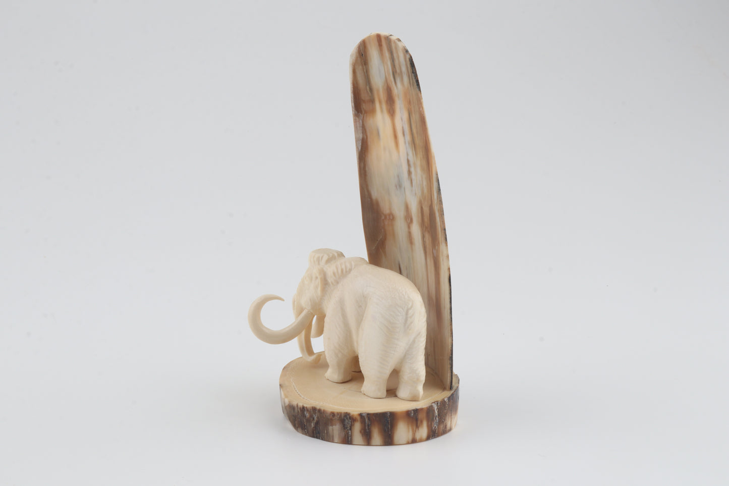 Carved woolly mammoth figurine