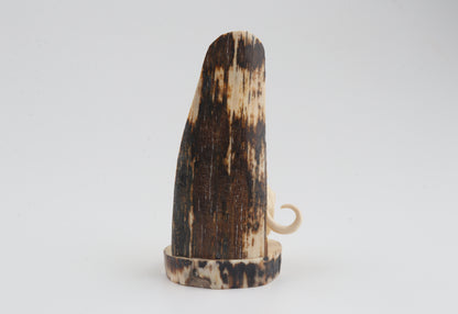 Carved woolly mammoth figurine