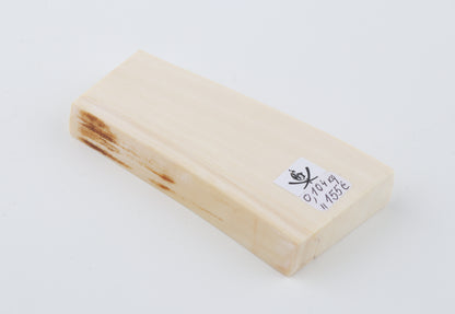 White mammoth ivory segment