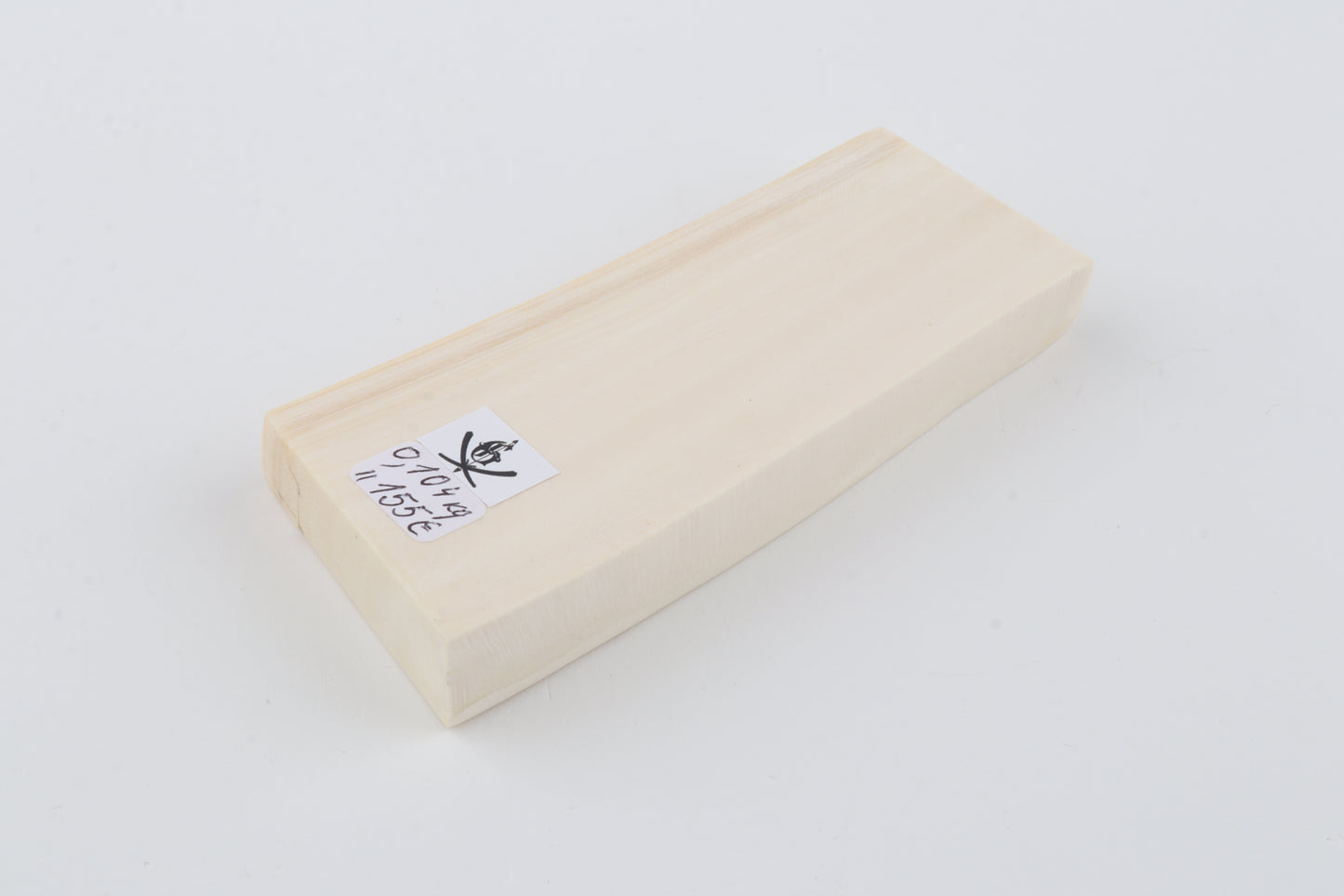 White mammoth ivory segment