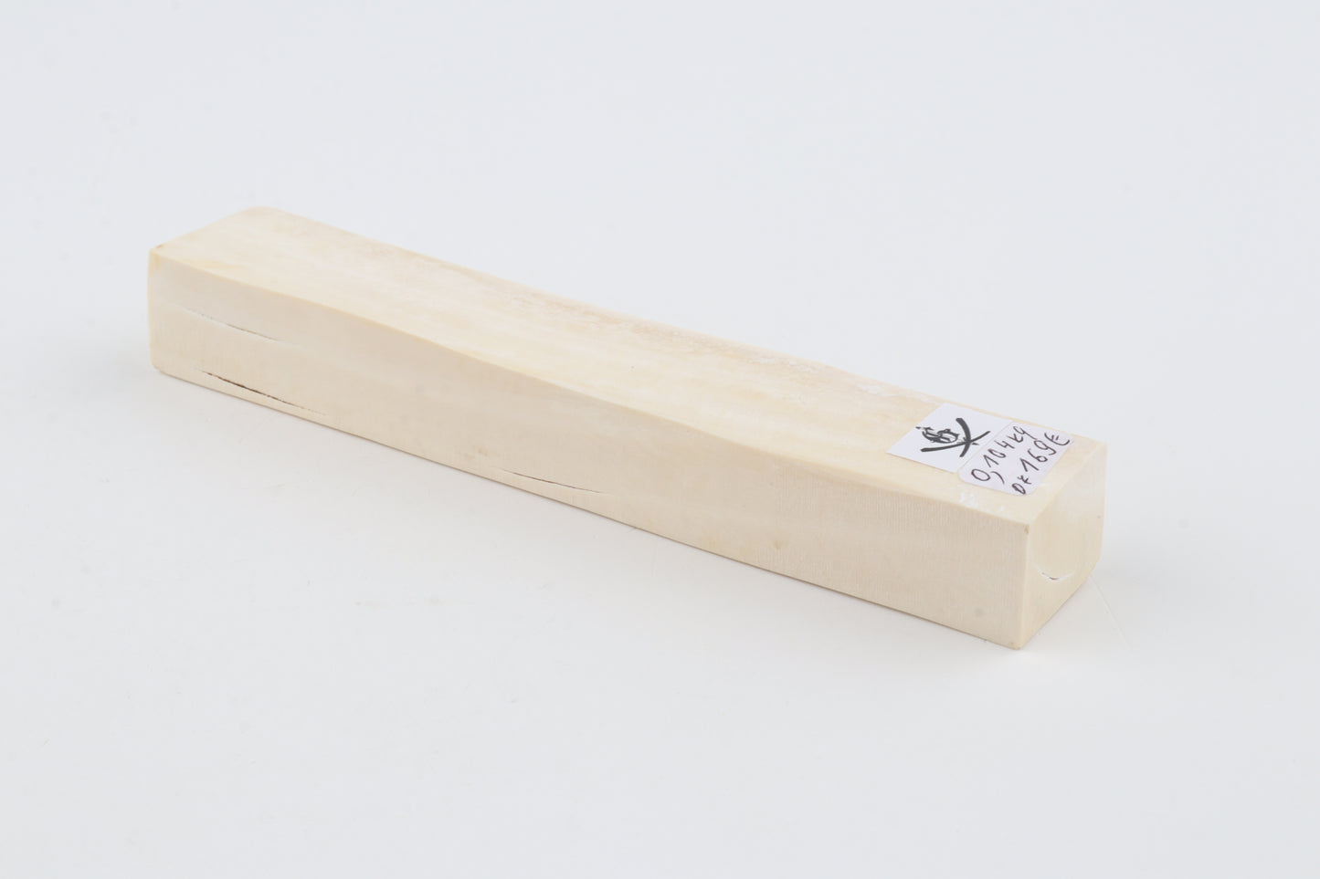 White mammoth ivory segment