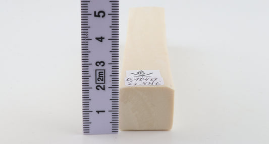 White mammoth ivory segment