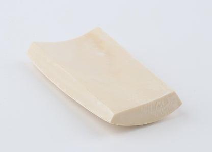 White mammoth ivory segment