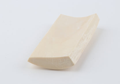 White mammoth ivory segment