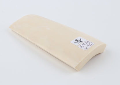 White mammoth ivory segment