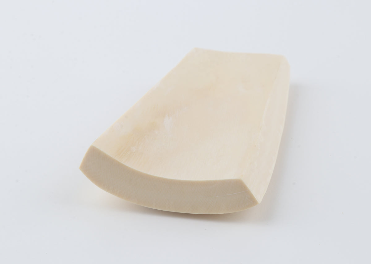 White mammoth ivory segment