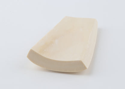 White mammoth ivory segment