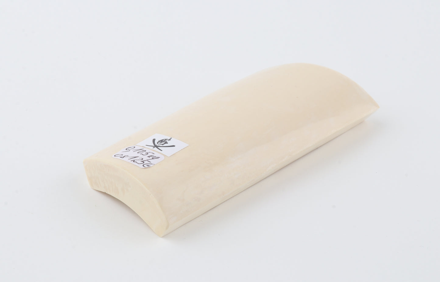 White mammoth ivory segment