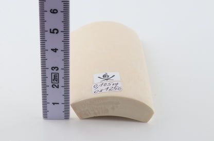 White mammoth ivory segment