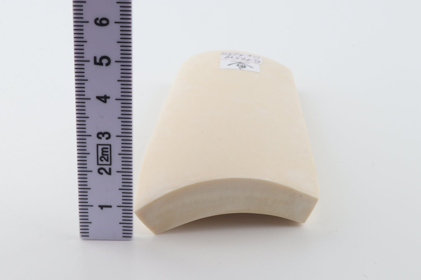 White mammoth ivory segment