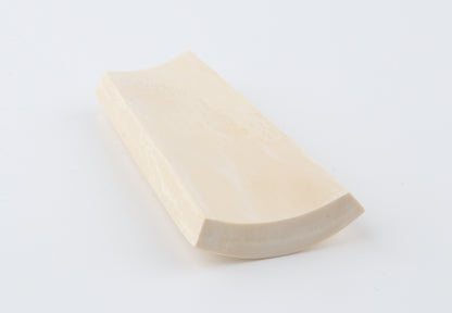 White mammoth ivory segment
