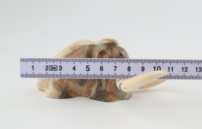 Carved woolly mammoth figurine