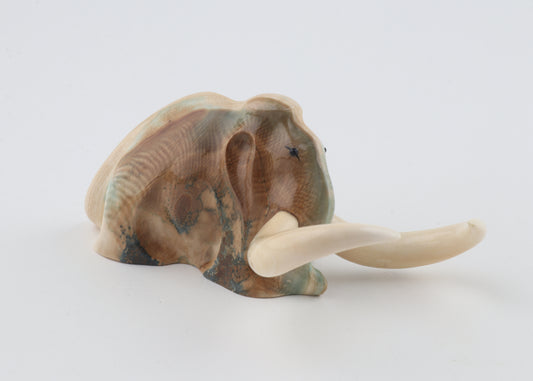 Carved woolly mammoth figurine
