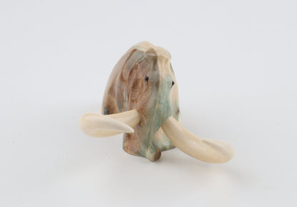 Carved woolly mammoth figurine