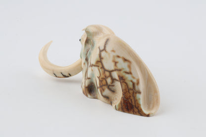Carved woolly mammoth figurine