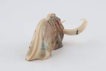 Carved woolly mammoth figurine
