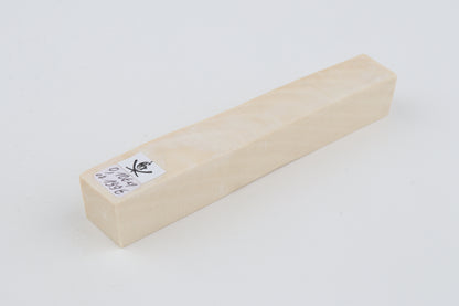 White mammoth ivory segment